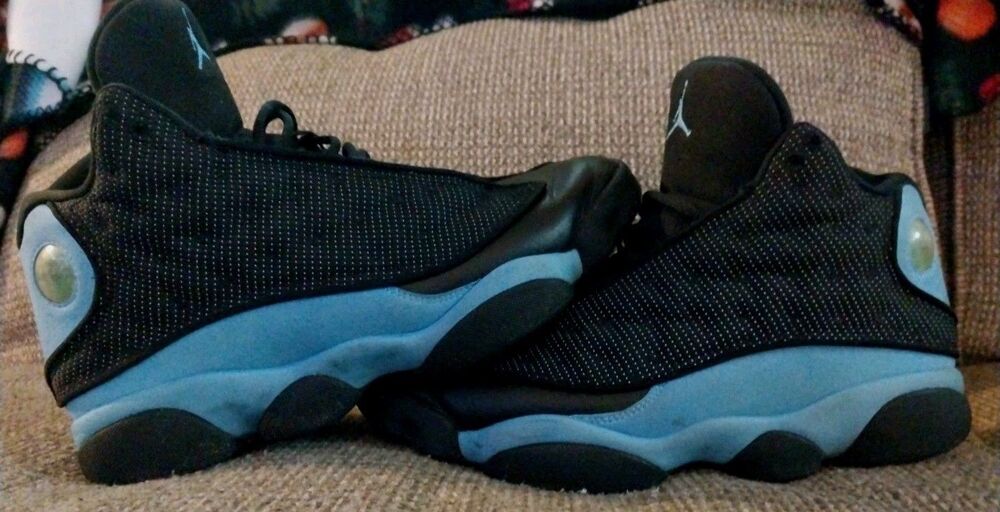 Jordan 13 Retro Black University Blue Men's Shoes Size 9